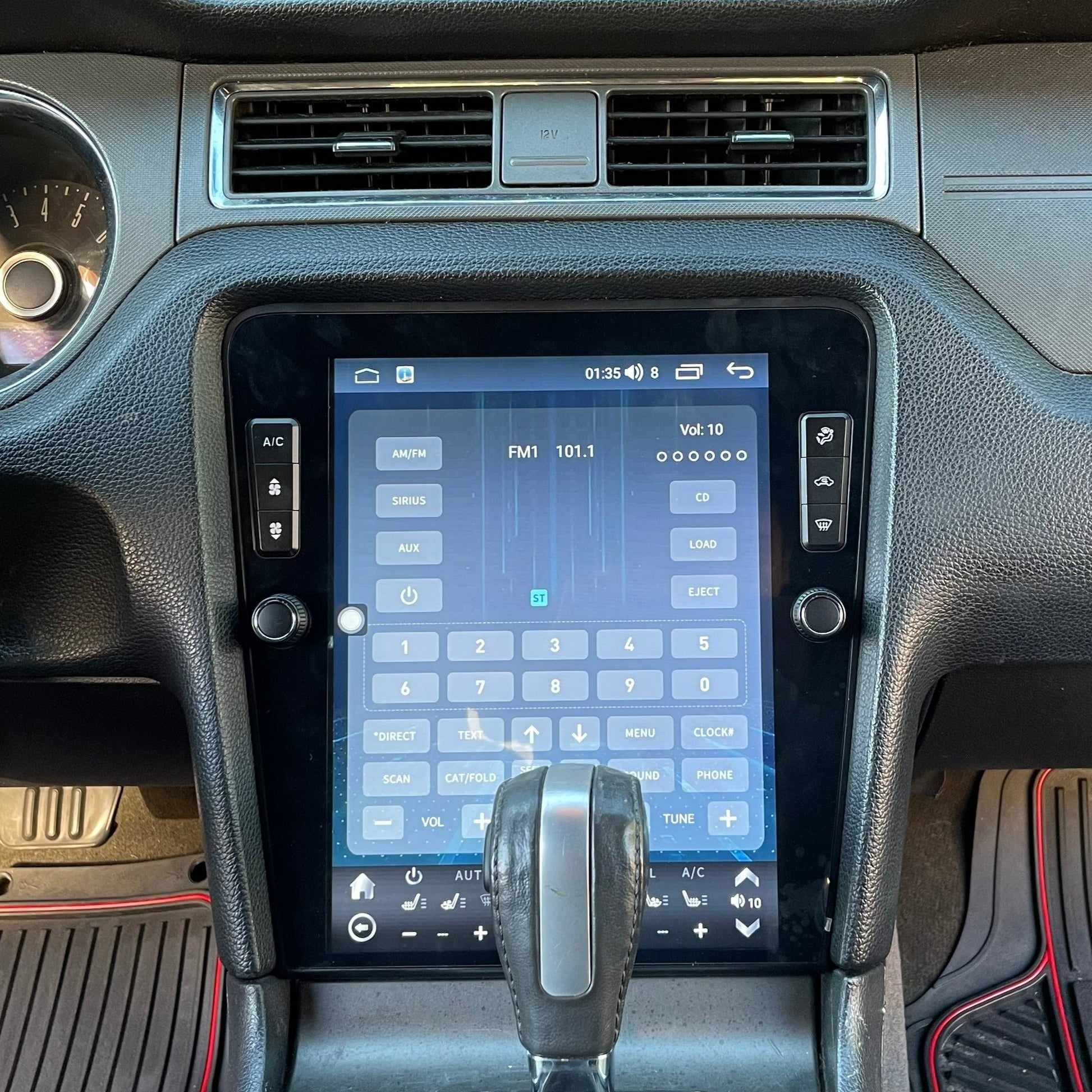 12.1" Vertical Screen Android 10/12 Fast boot Navigation Radio for Ford Mustang 2010 - 2014
