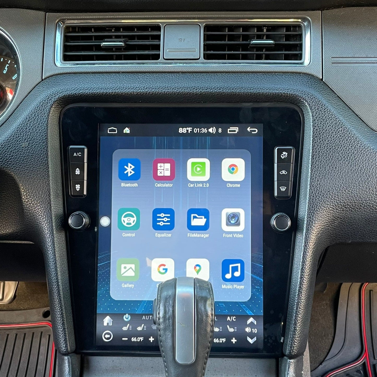 12.1" Vertical Screen Android 10/12 Fast boot Navigation Radio for Ford Mustang 2010 - 2014