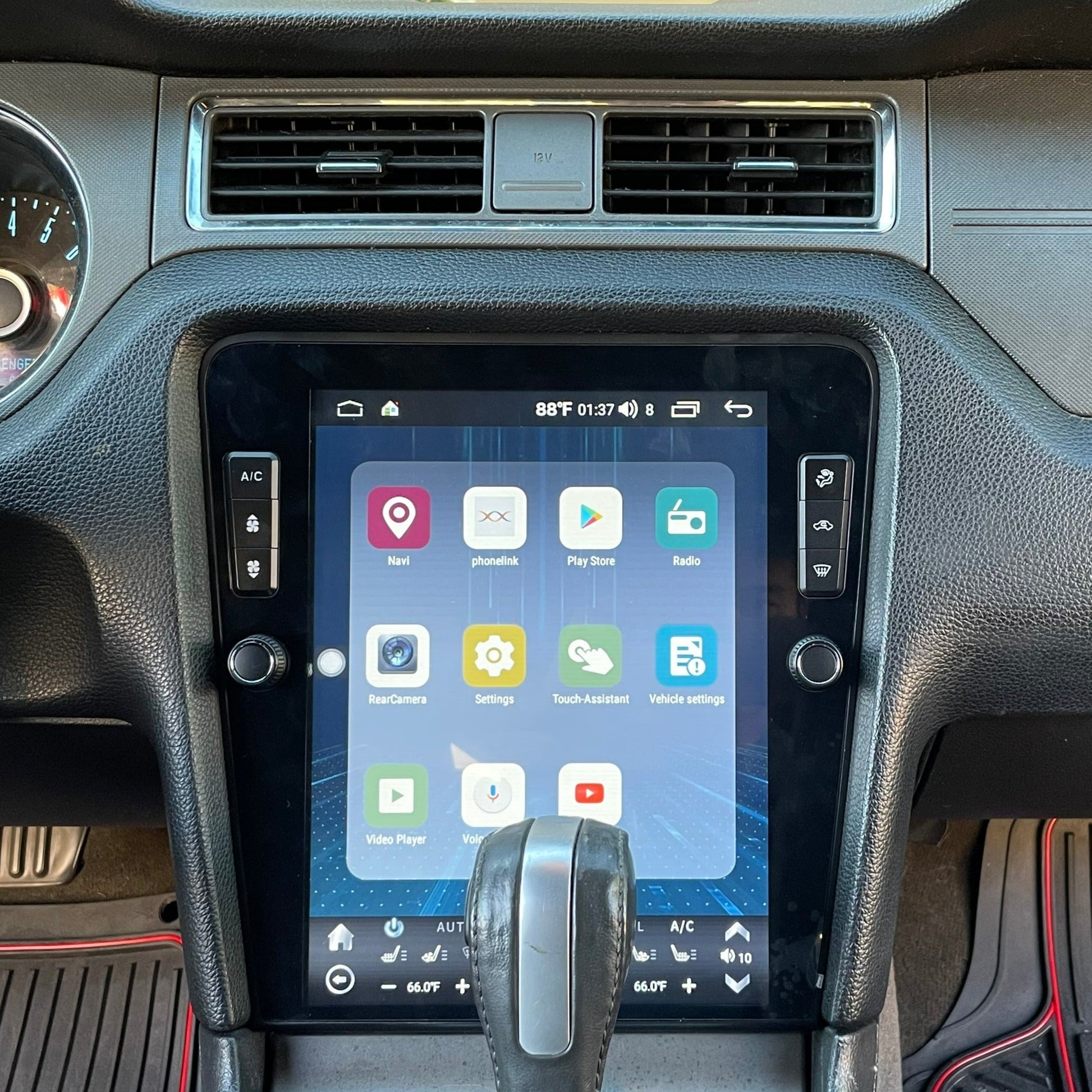 12.1" Vertical Screen Android 10/12 Fast boot Navigation Radio for Ford Mustang 2010 - 2014
