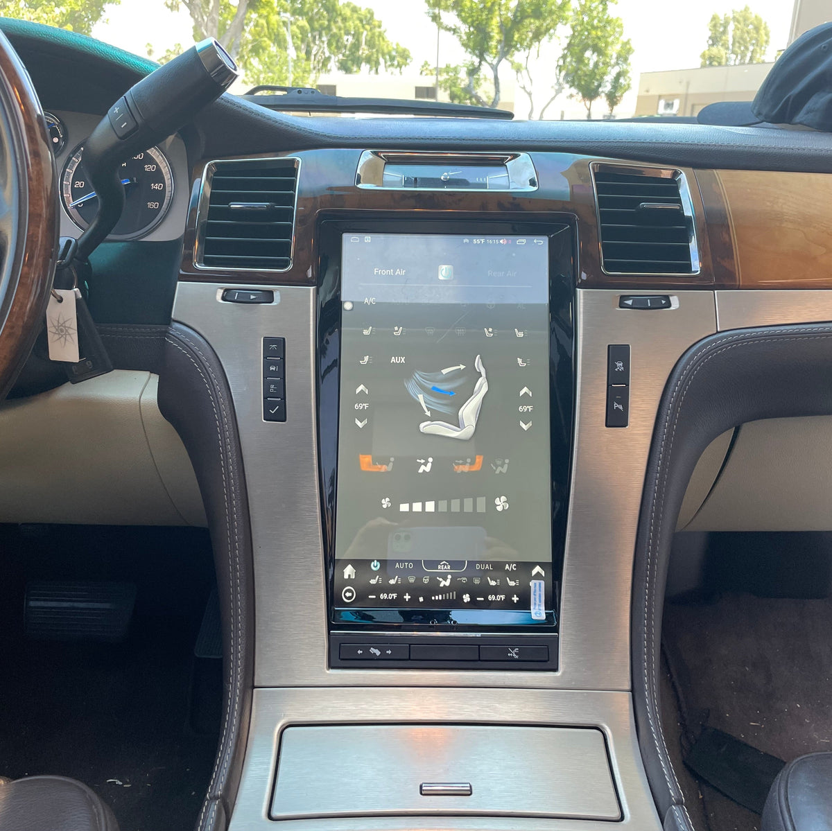 [open box] 13.6" Android 12/13/14 VERTICAL SCREEN Navigation Radio for Cadillac Escalade 2007 - 2014