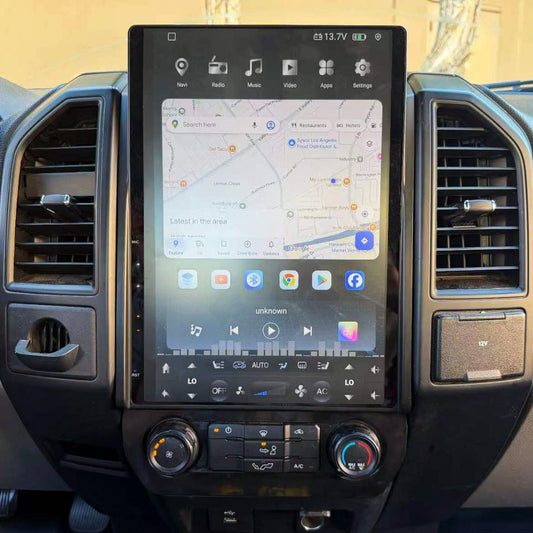 14.5” Android 14 Vertical Screen Navigation Radio for Ford F-150 F-250 F-350 F-450 F-550 2015-2020 Expedition 2018 - 2021