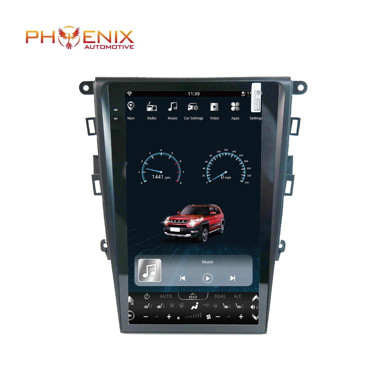 13.6" Vertical screen Android 13/14 Fast boot Navigation radio for Ford Fusion 2013-2020