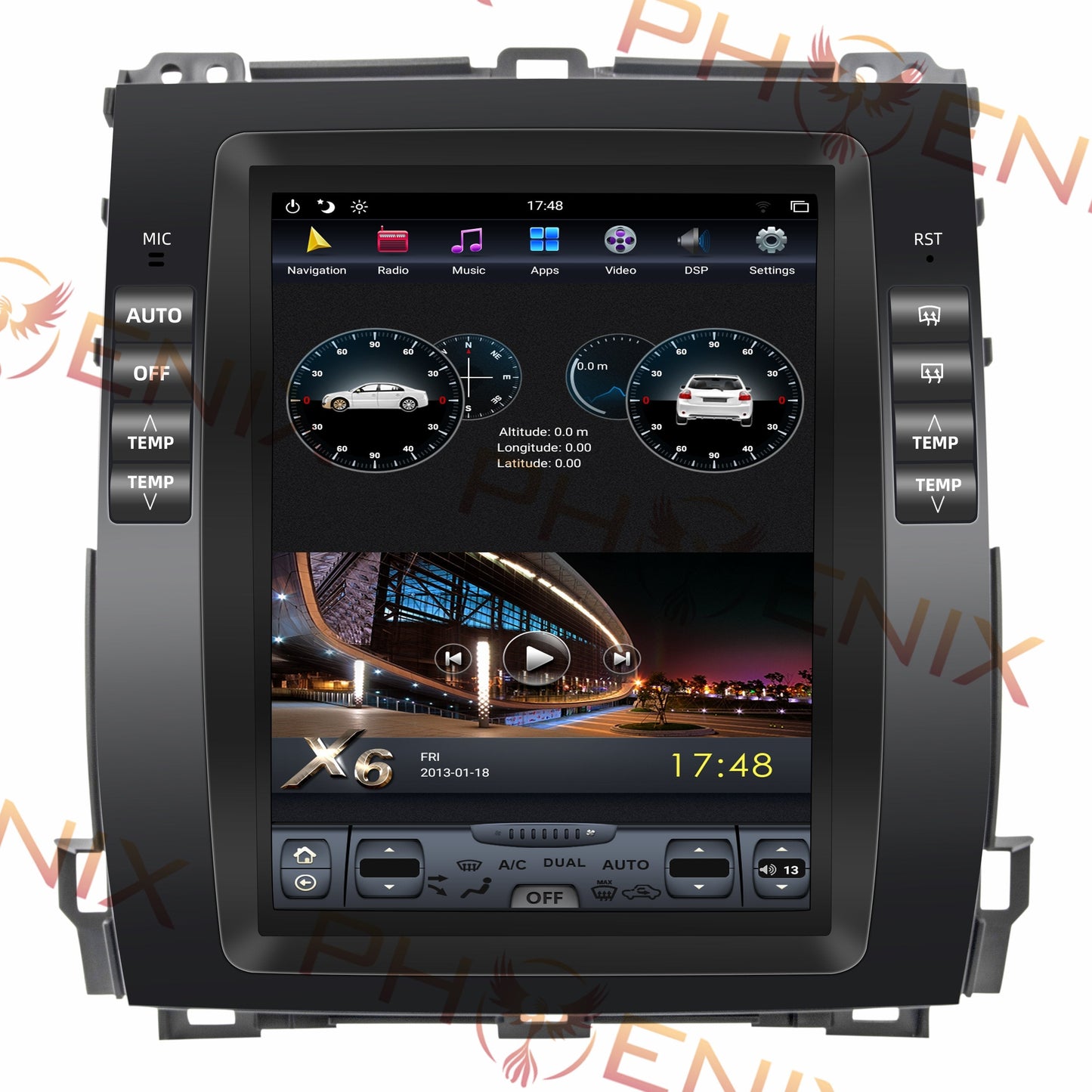 [Open box]10.4" Vertical Screen Android 14 Fast boot Navigation Radio for Lexus GX 470 2003 - 2009