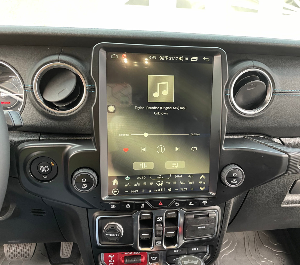 [ Hot-sale ] 12.1” Android 13 Vertical Screen Navigation Radio for Jeep Wrangler JL 2018 - 2023 | Phoenix Automotive
