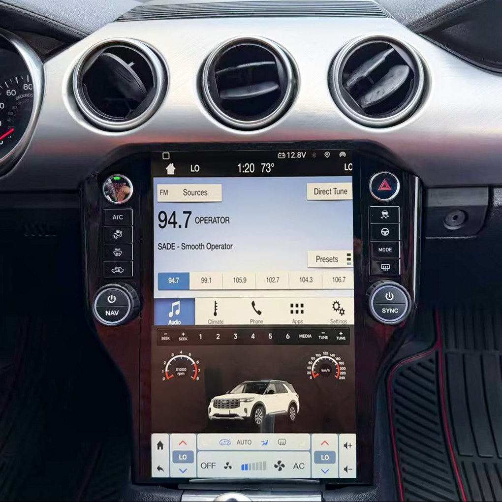 14.5" Android 14 Fast Boot Vertical Screen Navigation Radio for Ford Mustang 2015 - 2023