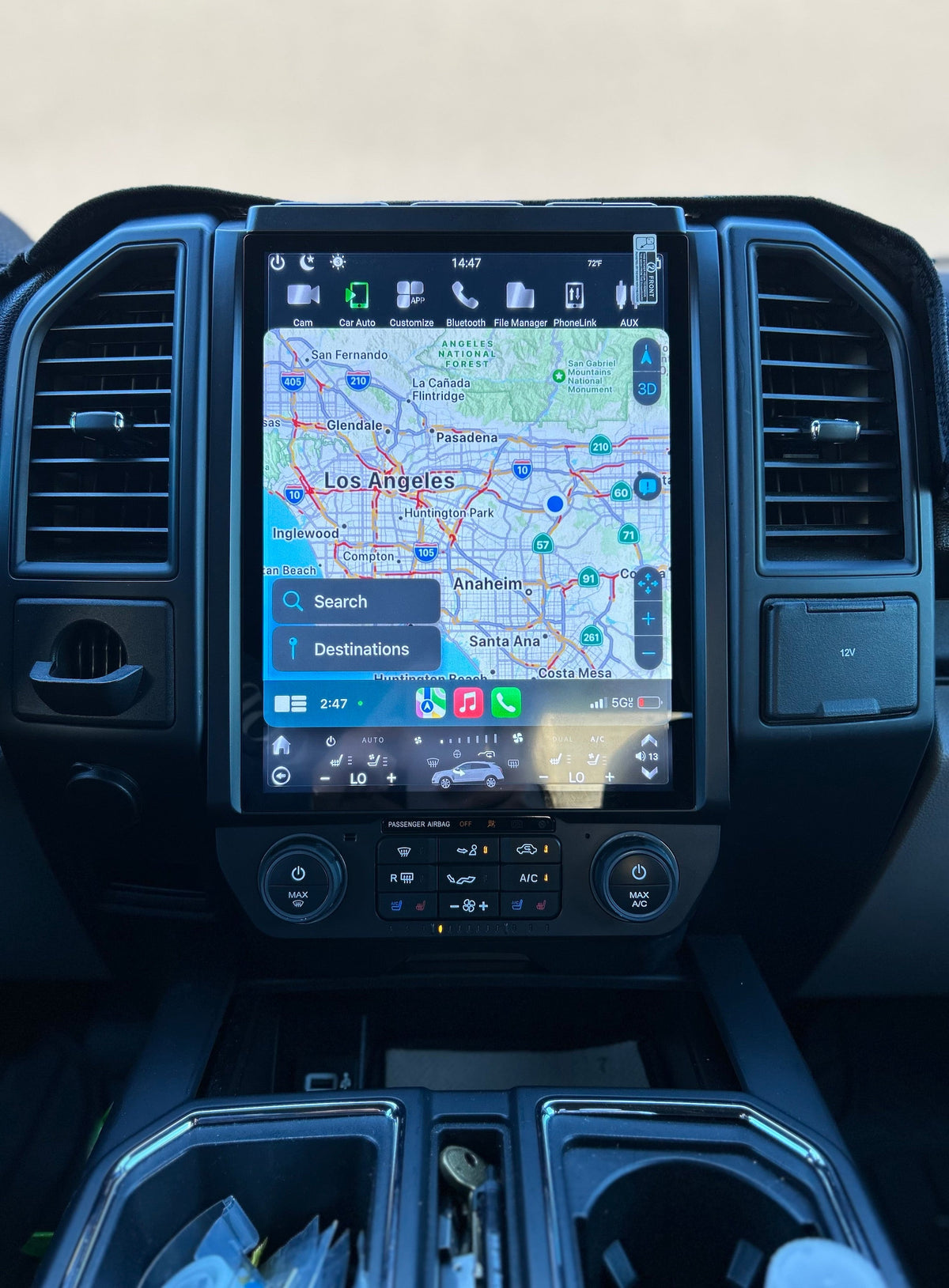 [Open Box] 13/16" Android 10/12/13/14 Vertical Screen Navigation Radio for Ford F-150 F-250 F-350 F-450 F-550 2015-2020