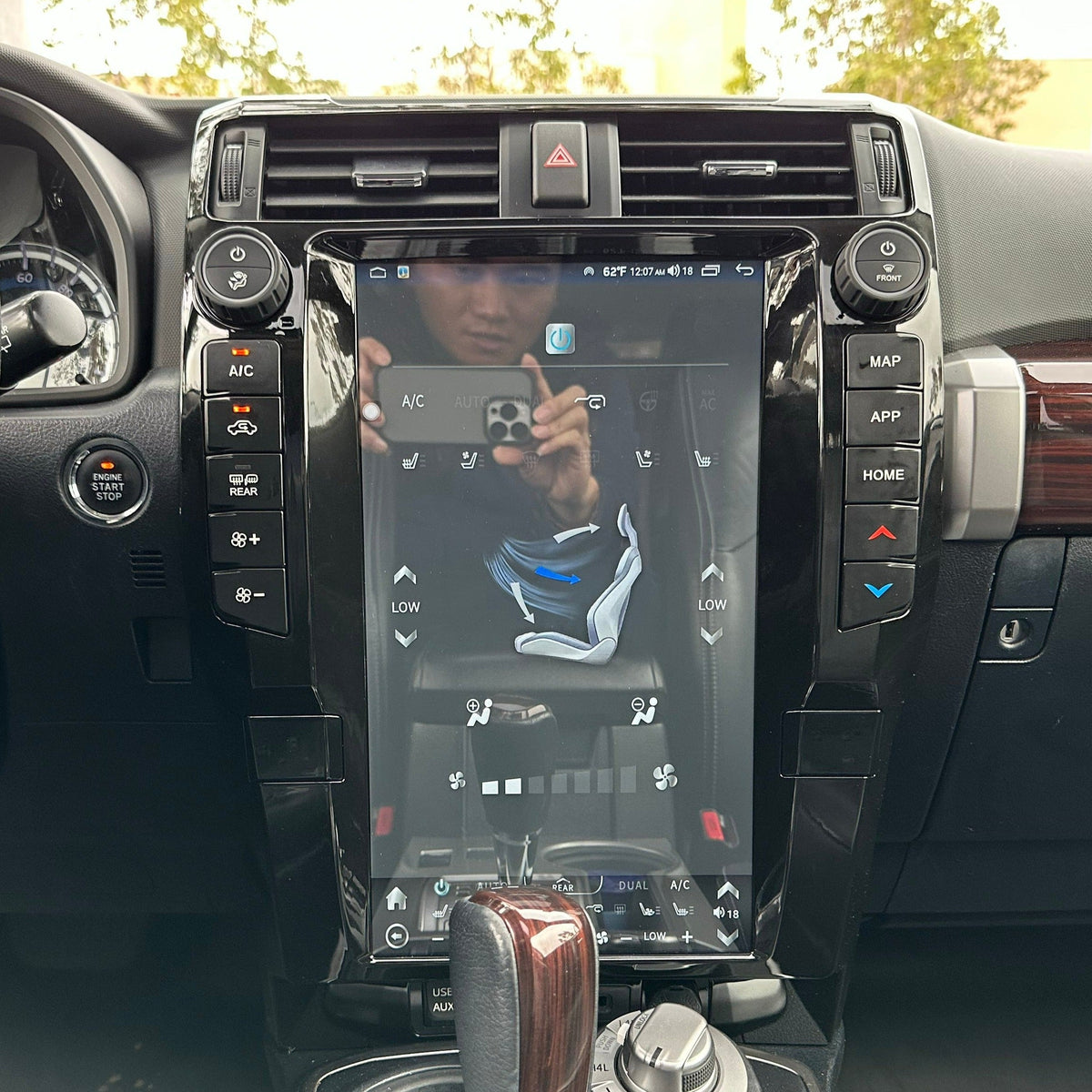 [Open box] 16" Vertical Screen Android 10/12/13/14 fast boot Navi Radio for Toyota 4Runner 2010 - 2024