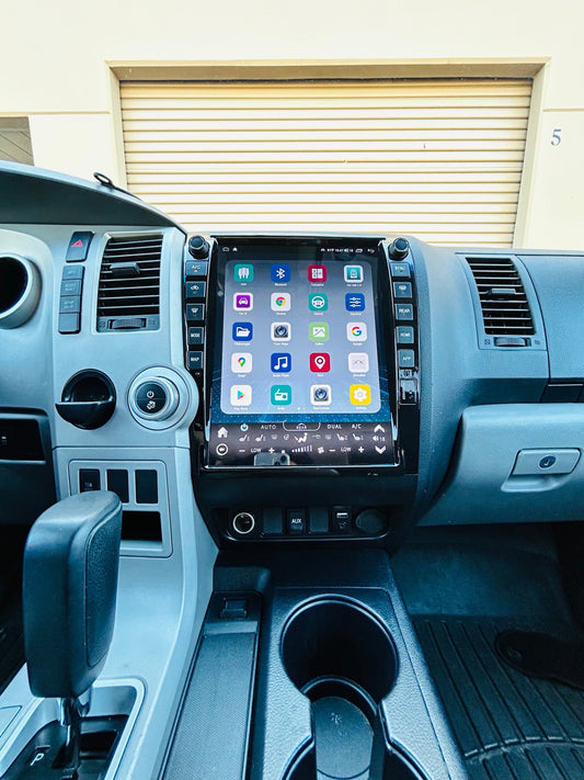 [open box] Qualcomm6125/SC7870 13" Android 13/14 Fast boot Vertical Screen Navigation Radio for Toyota Tundra 2007 - 2013 Sequoia 2008 - 2022