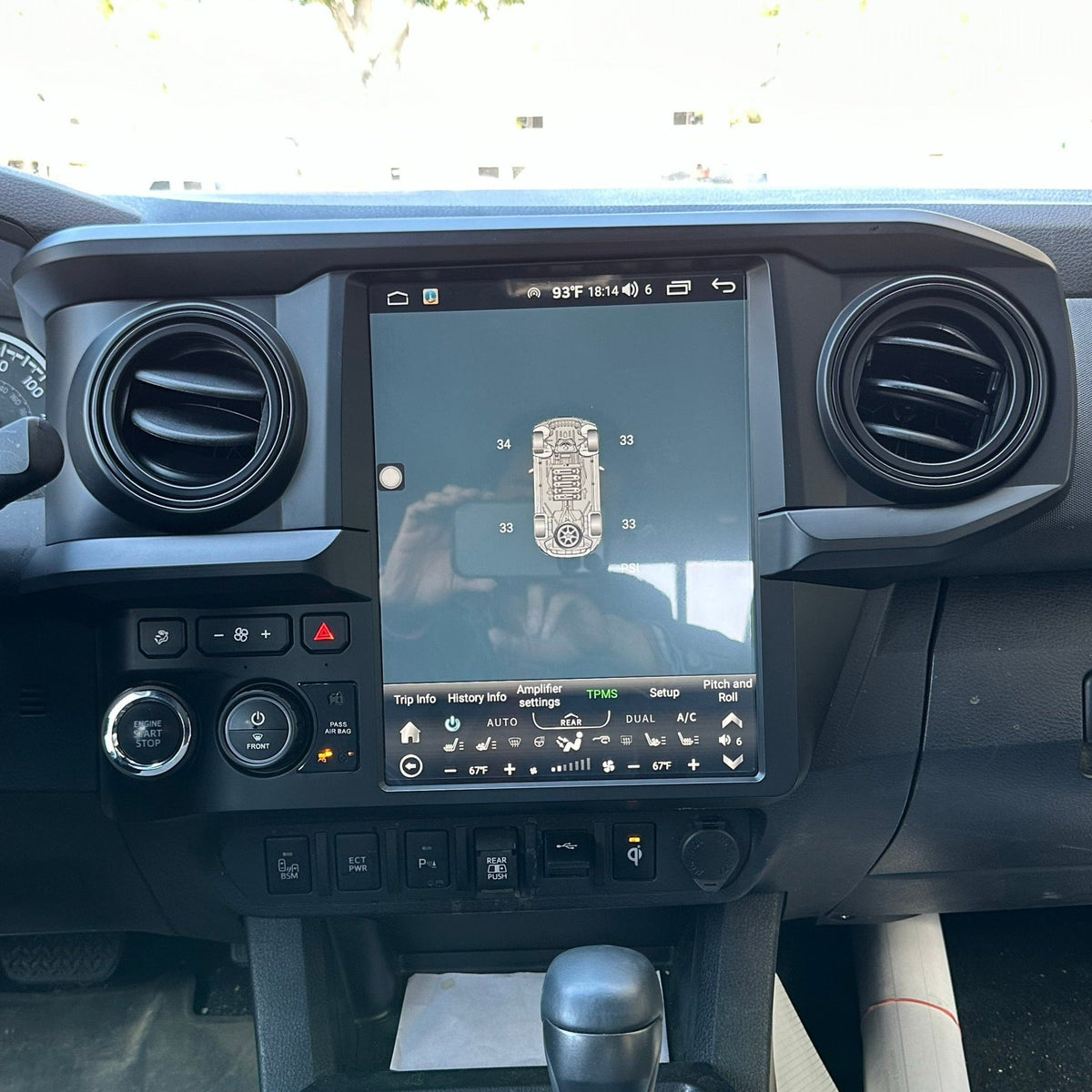 12.1/14.5” Android 13/14 fast boot Vertical Screen Navigation Radio for Toyota Tacoma 2016 - 2023