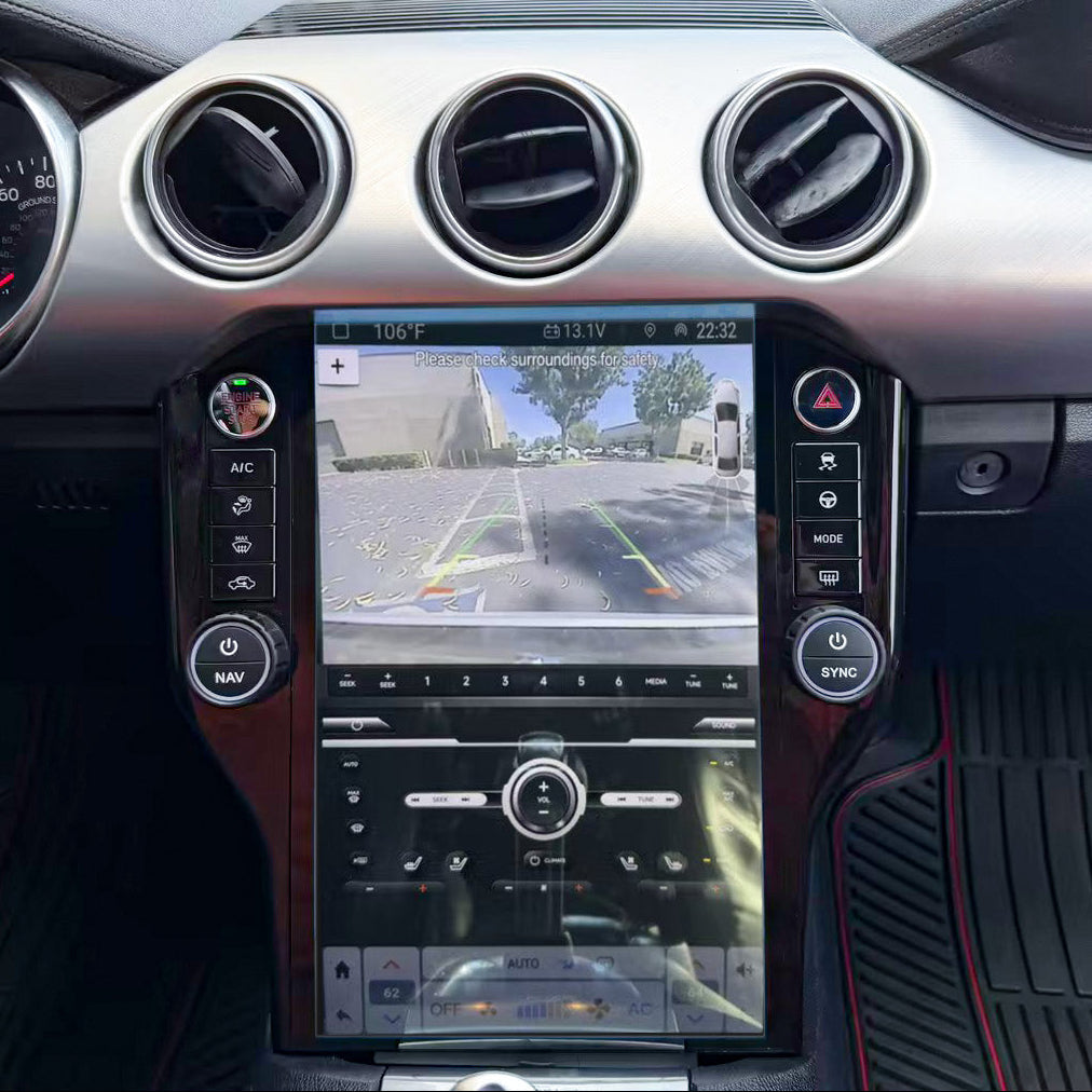 14.5" Android 14 Fast Boot Vertical Screen Navigation Radio for Ford Mustang 2015 - 2023