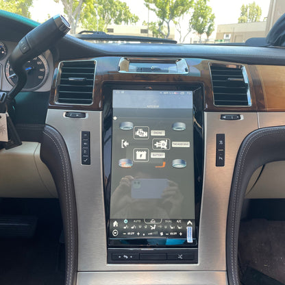 [ NEW ] 13.6" Android 13/14 VERTICAL SCREEN Navigation Radio for Cadillac Escalade 2007 - 2014