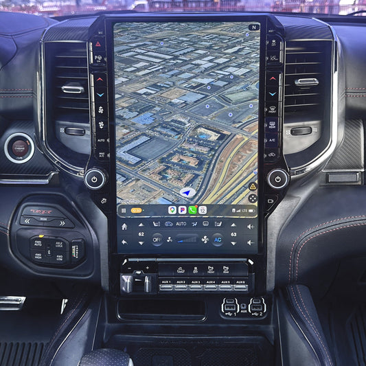 13.6/14.5” Android 13/14 Vertical Screen Navigation Radio for Dodge Ram 2019- 2024