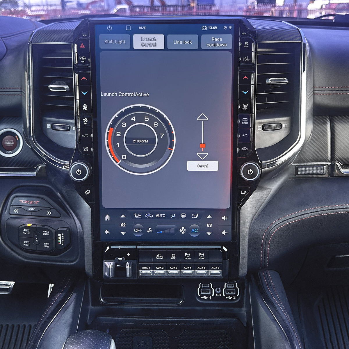 13.6/14.5” Android 13/14 Vertical Screen Navigation Radio for Dodge Ram 2019- 2024