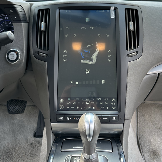 13.6" Vertical Screen Android 13/14 Fast boot Navigation Receiver for Infiniti G25 G35 G37 Q40 Q60 2007 - 2015