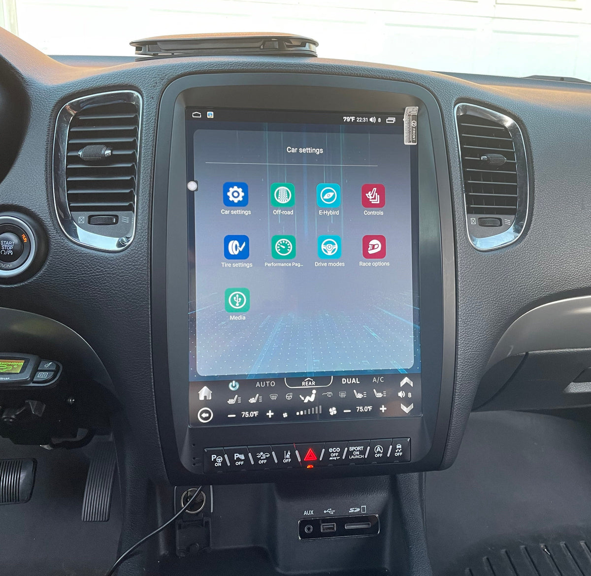 [ New ] 13” Android 13 Vertical Screen Navigation Radio for Dodge Durango 2011 - 2020 | Phoenix Automotive