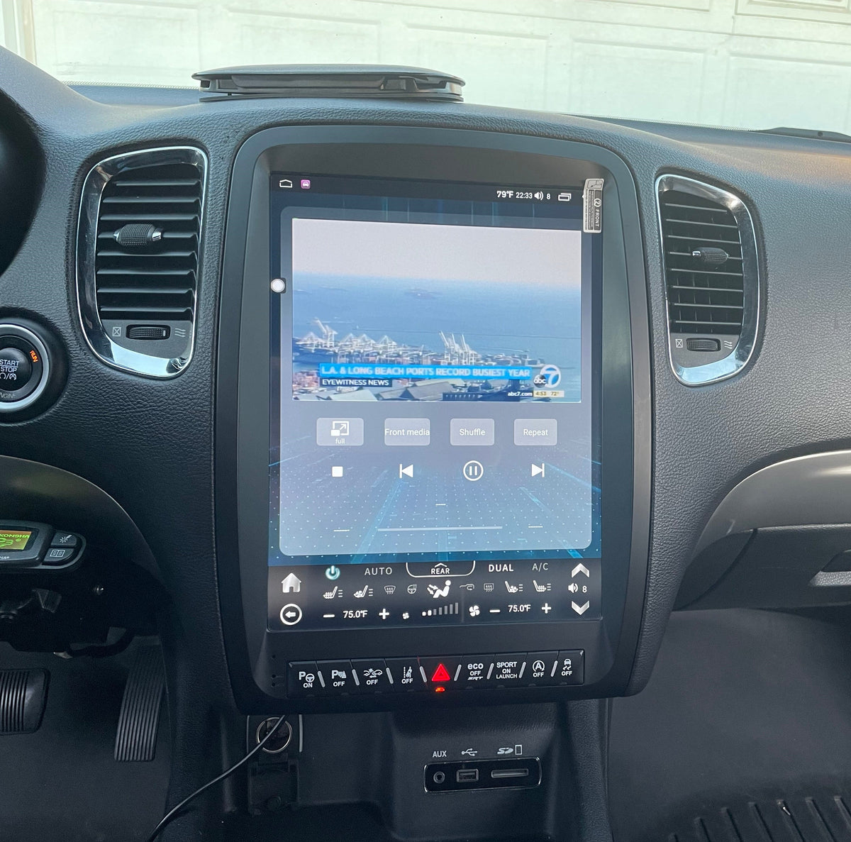 [ New ] 13” Android 13 Vertical Screen Navigation Radio for Dodge Durango 2011 - 2020 | Phoenix Automotive