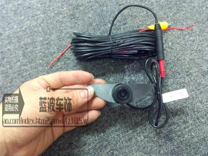 Front CCD camera w/ 6 m video cable for Nissan Vehicles front emblem mounted