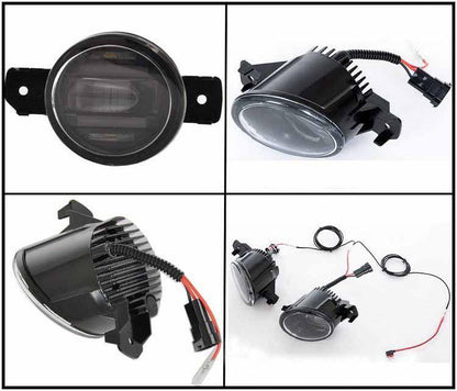 Pair Direct Bolt-on LED Fog Light Assembly Lamp for Nissan Murano 2015 - 2017