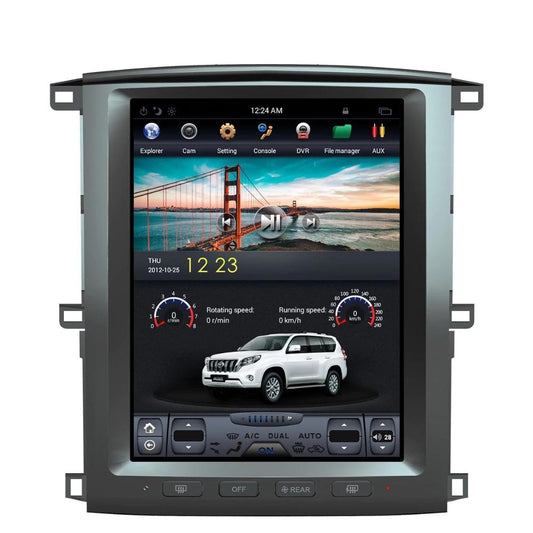 [ G6 octa-core ] 12.1" Vertical Screen Android 11 Fast boot Navi Radio for Toyota Land Cruiser LC100 2002 - 2007