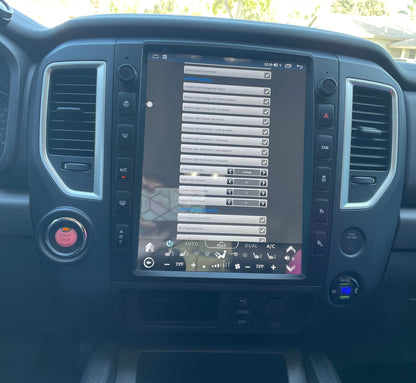 [ New ] 13” Android 13/14 Vertical Screen Navigation Radio for Nissan Titan (XD) 2016 - 2019