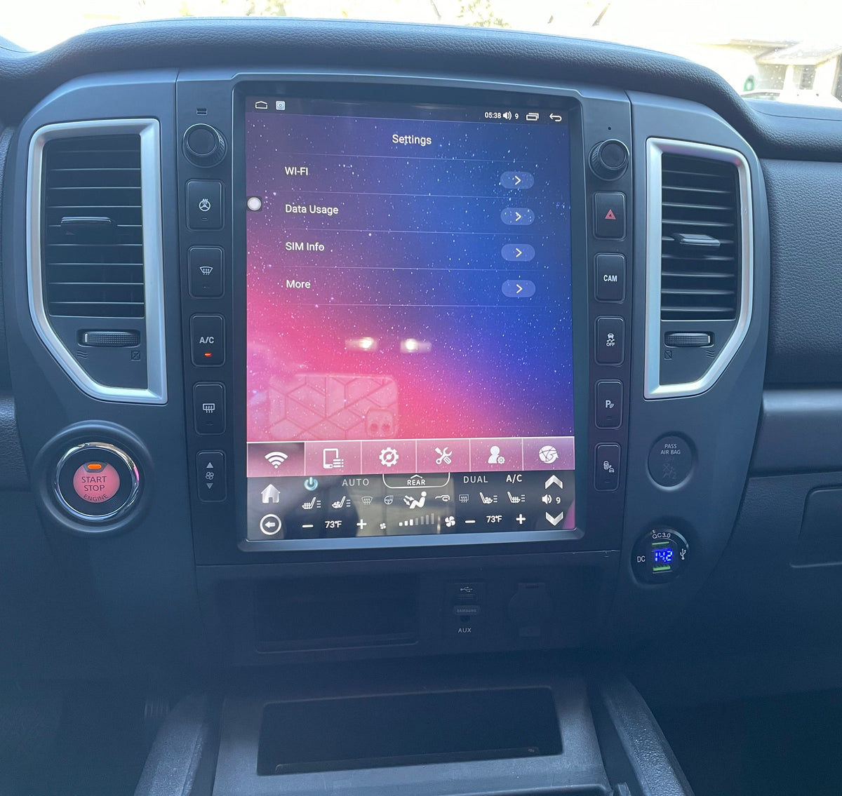 [ New ] 13” Android 13/14 Vertical Screen Navigation Radio for Nissan Titan (XD) 2016 - 2019