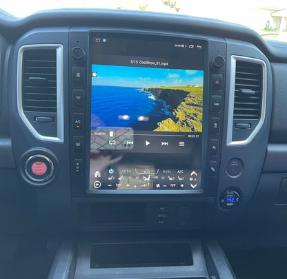 [ New ] 13” Android 13/14 Vertical Screen Navigation Radio for Nissan Titan (XD) 2016 - 2019