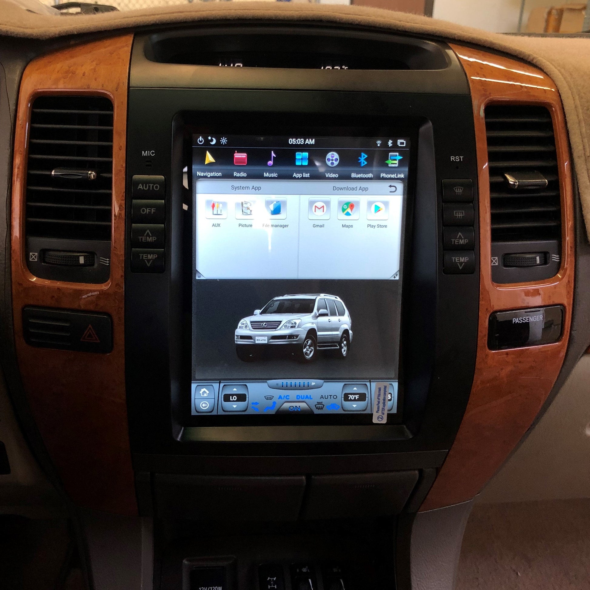 [Open box]10.4" Vertical Screen Android 14 Fast boot Navigation Radio for Lexus GX 470 2003 - 2009