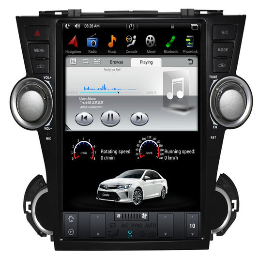 [ PX6 Six-core ] 12.1" Android 9 Fast boot Navigation Radio for Toyota Highlander 2009 - 2013