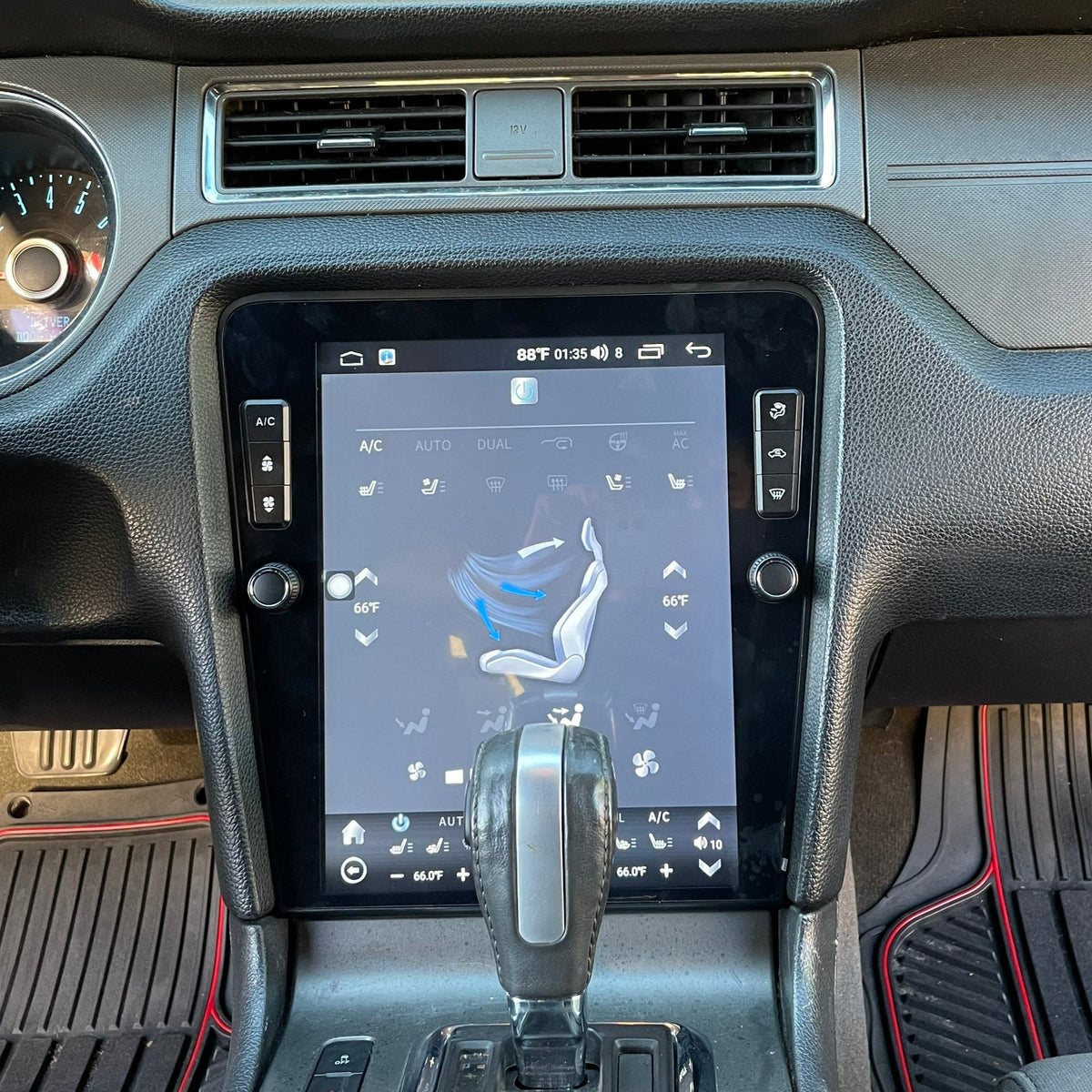 12.1" Vertical Screen Android 13/14 Fast boot Navigation Radio for Ford Mustang 2010 - 2014