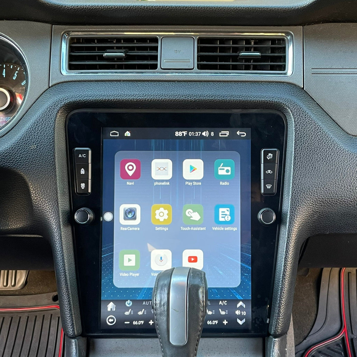 12.1" Vertical Screen Android 10/13/14 Fast boot Navigation Radio for Ford Mustang 2010 - 2014