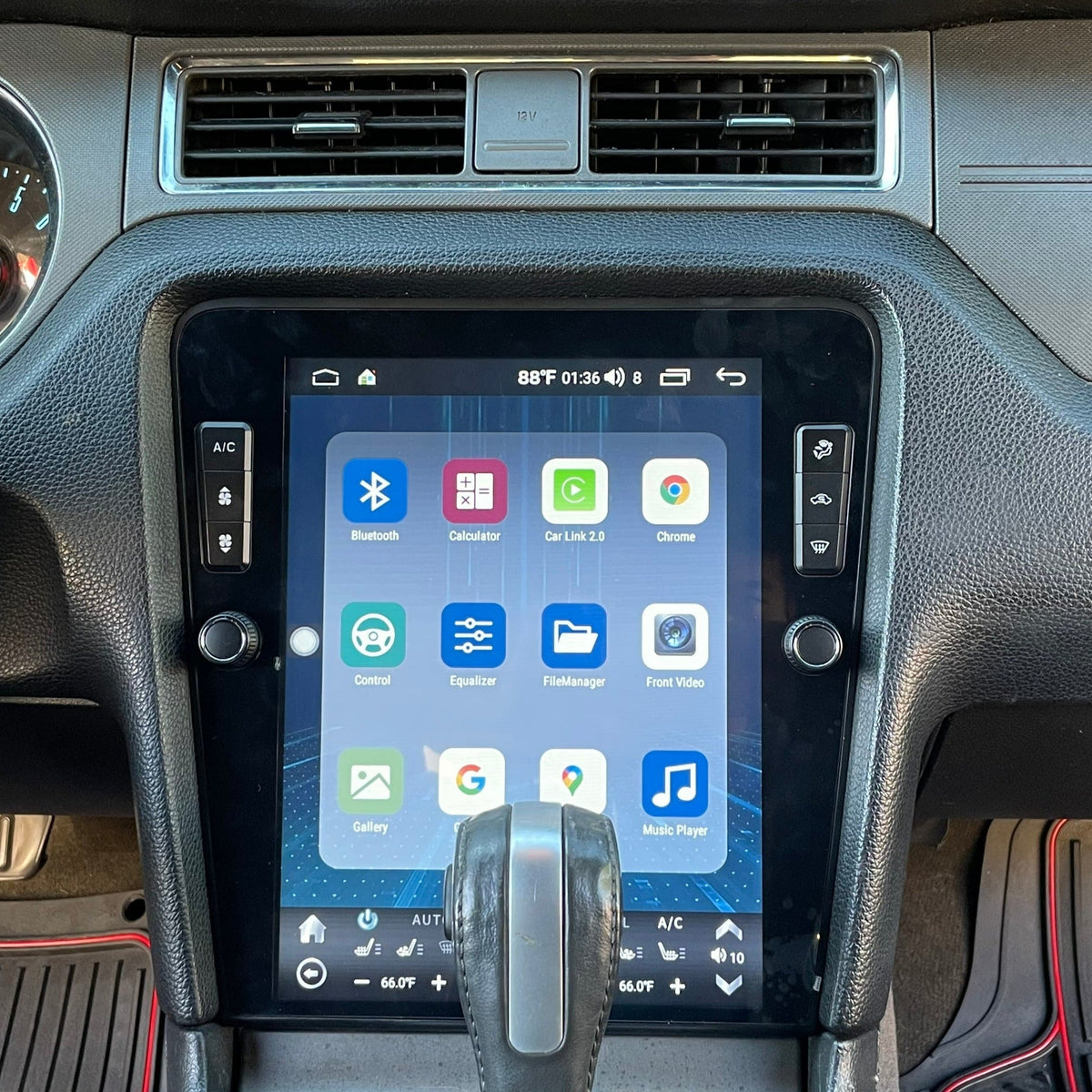 12.1" Vertical Screen Android 10/13/14 Fast boot Navigation Radio for Ford Mustang 2010 - 2014
