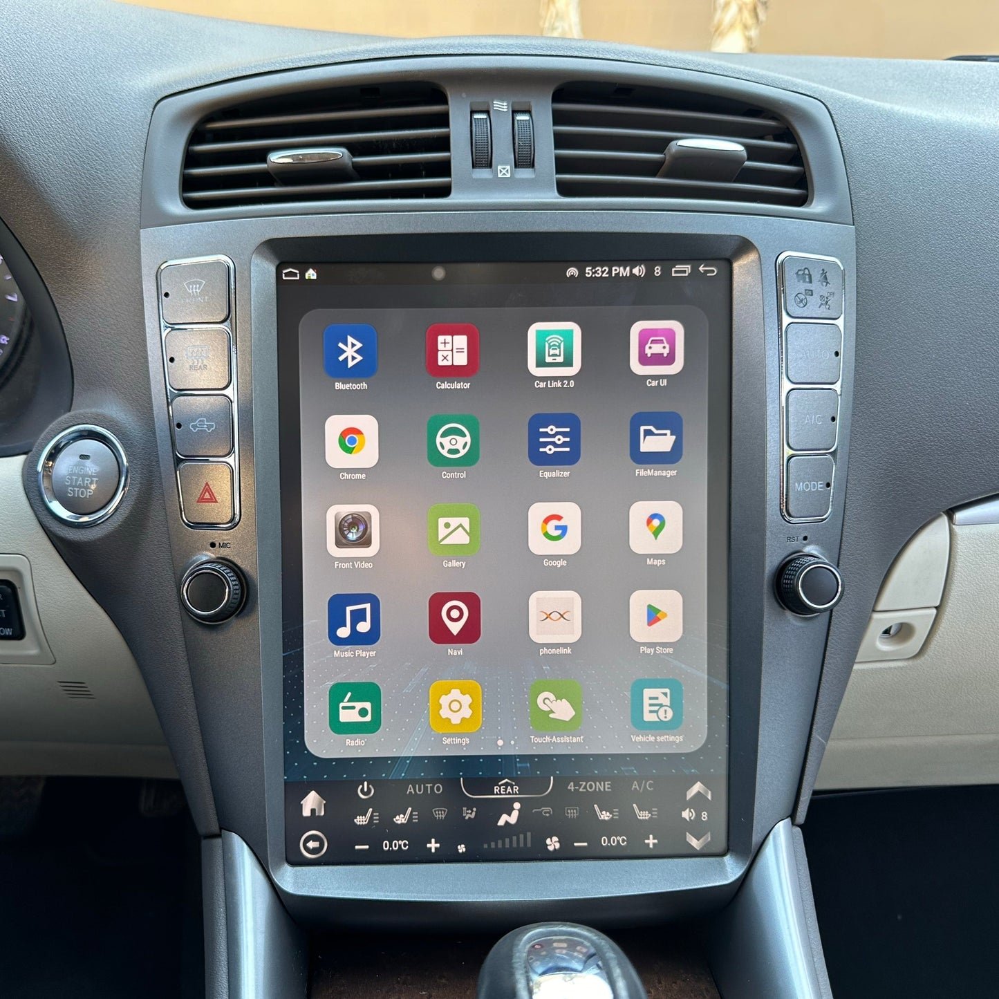 [Open Box] 12.1" Vertical Screen Android 14 Fast Boot Navigation Radio for Lexus IS 250 IS 300 IS 350 2005 - 2012