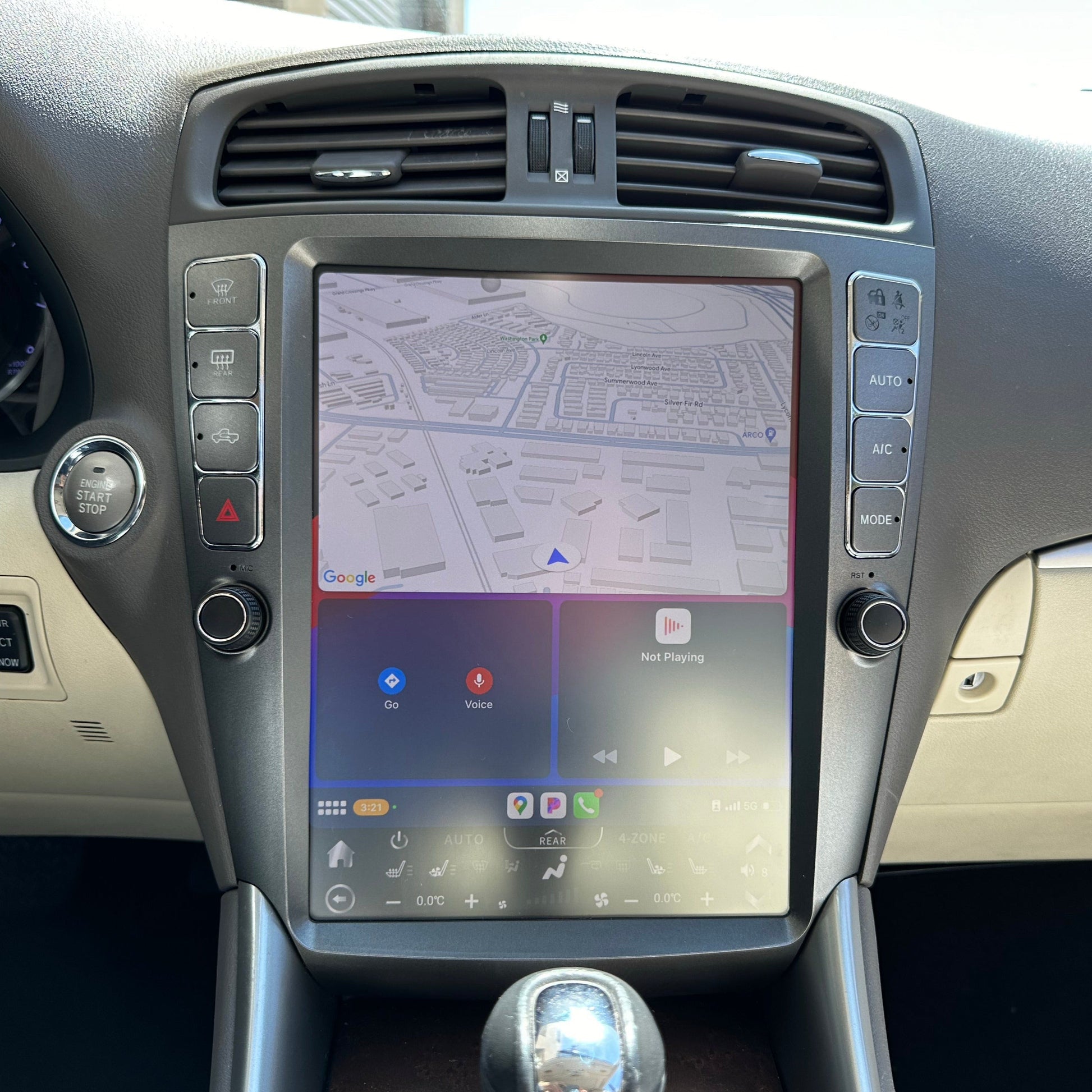 [Open Box] 12.1" Vertical Screen Android 14 Fast Boot Navigation Radio for Lexus IS 250 IS 300 IS 350 2005 - 2012