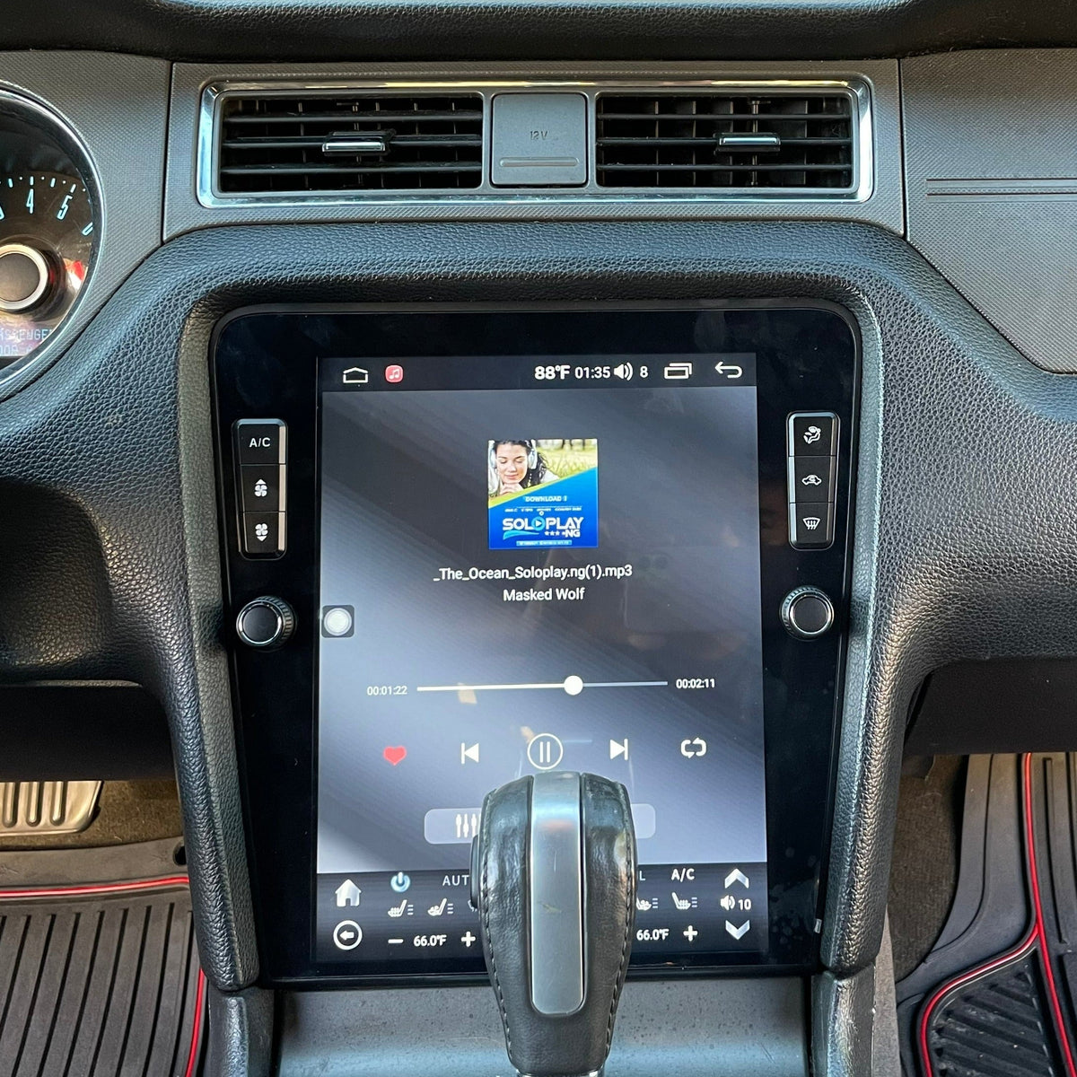 12.1" Vertical Screen Android 10/13/14 Fast boot Navigation Radio for Ford Mustang 2010 - 2014