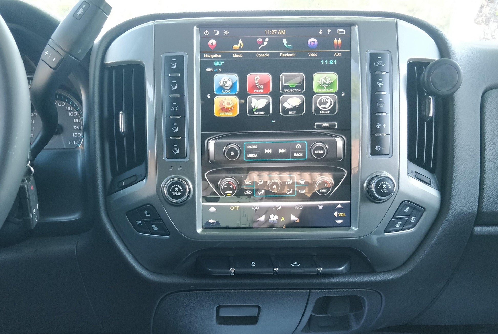 open box [PX6 SIX-CORE]12.1" Android 8.1 Vertical Screen Navigation Radio for Chevrolet Silverado GMC SIERRA 2014 - 2018