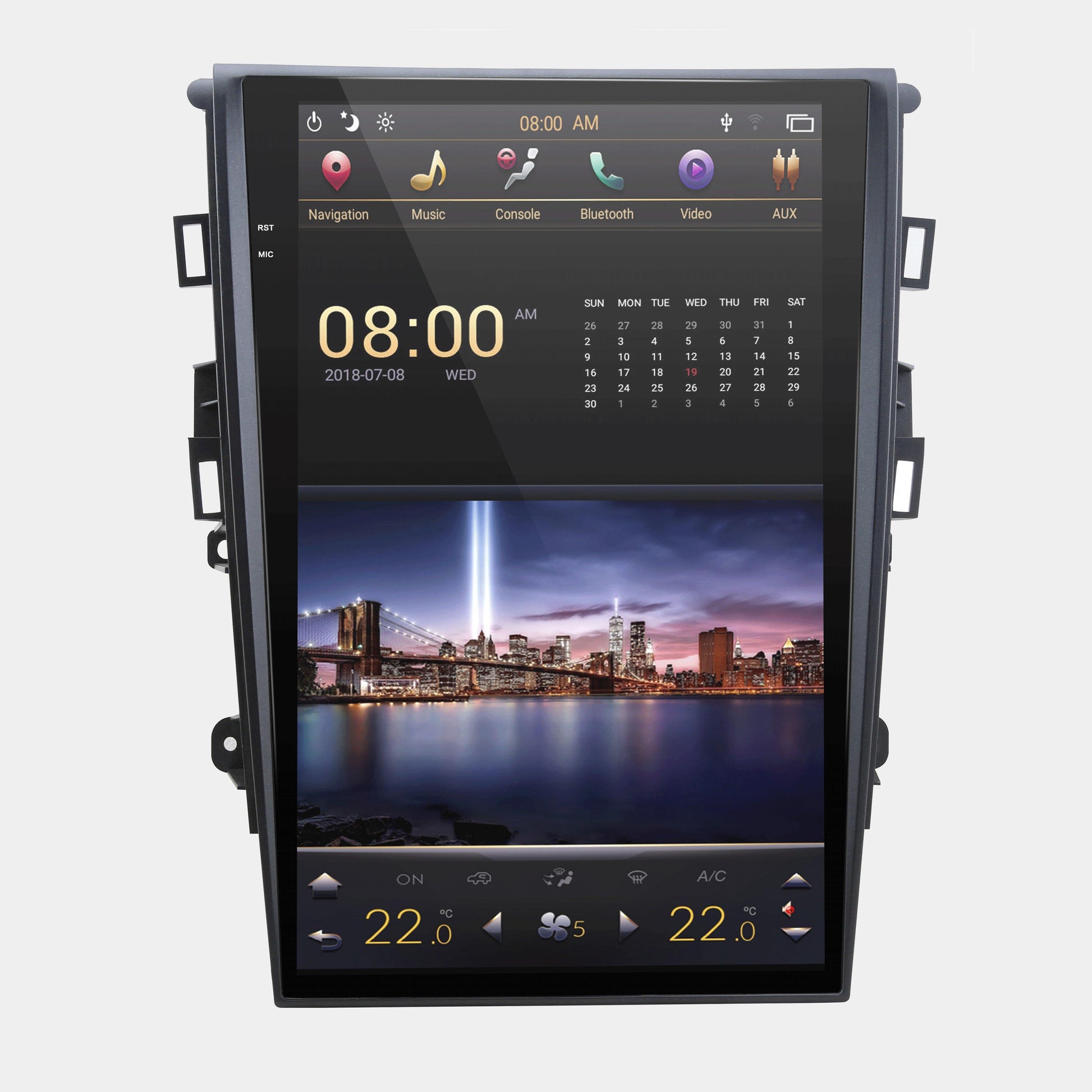 Open box[ PX6 SIX-CORE ] 13.6" Vertical screen Android 9 Fast boot Navigation radio for Ford Fusion 2013-2020